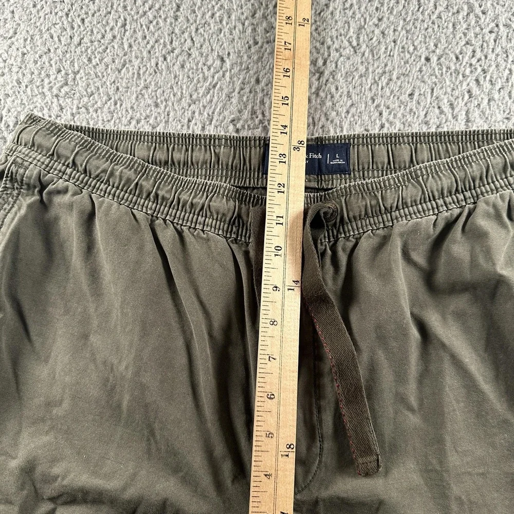 Abercrombie & Fitch Cargo Pants Mens L Green Ultra Baggy Wide Leg Military